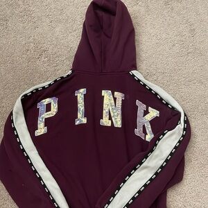 USED size small Pink by Victorias Secret zip up hoodie